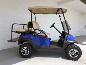 Blue 4 Inch Lift Club Car Precedent Golf Cart 05